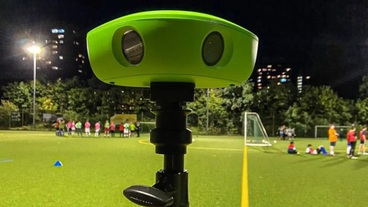So sieht eine Veo Cam zur Spielanalyse aus.