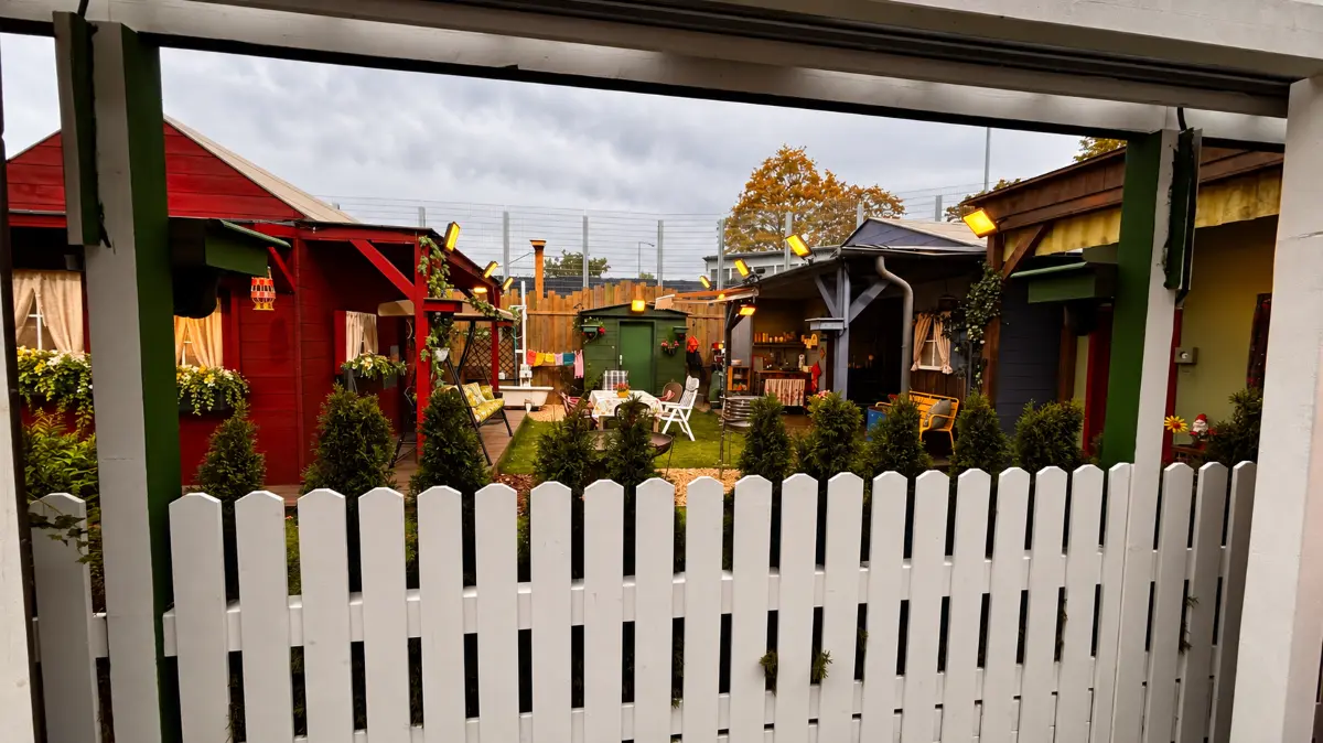 Blick in den Garten vom Luxusbereich.
