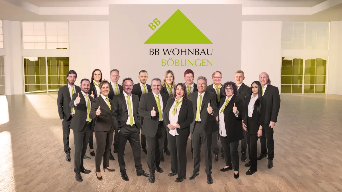 Die Bauleitung der Bauprojekte der Bahr-Unternehmensgruppe liegt bei den Mitarbeitenden der BB Wohnbau Böblingen.