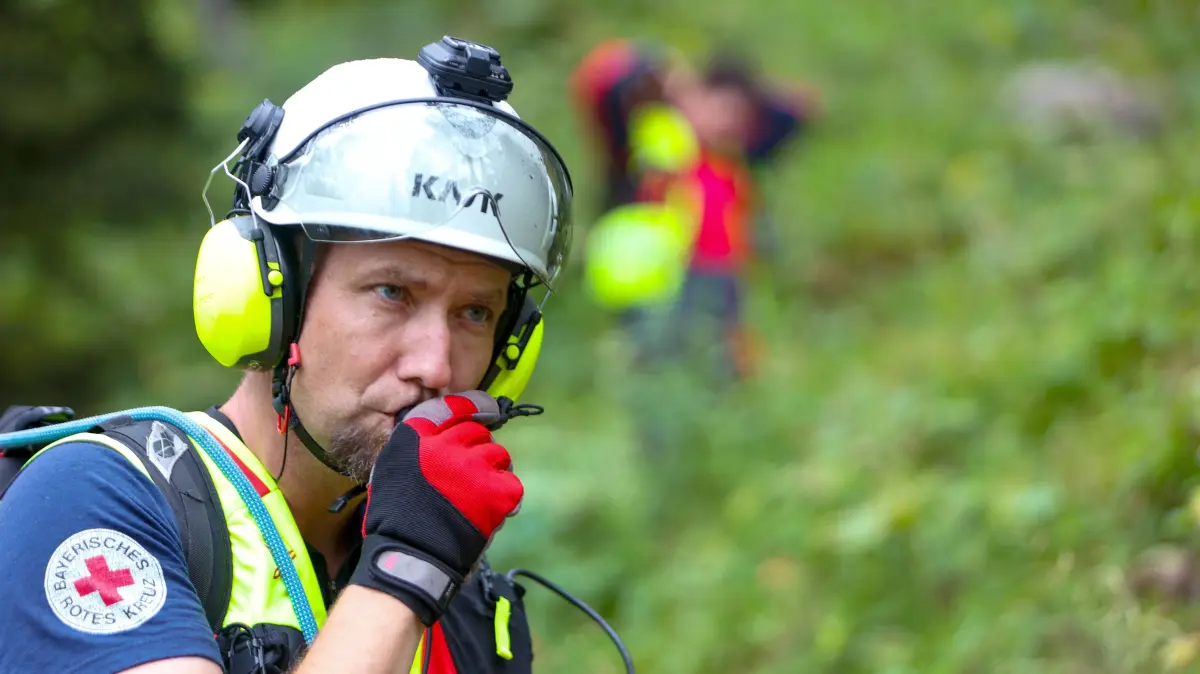 Einsatz der Bergwacht Ramsau.