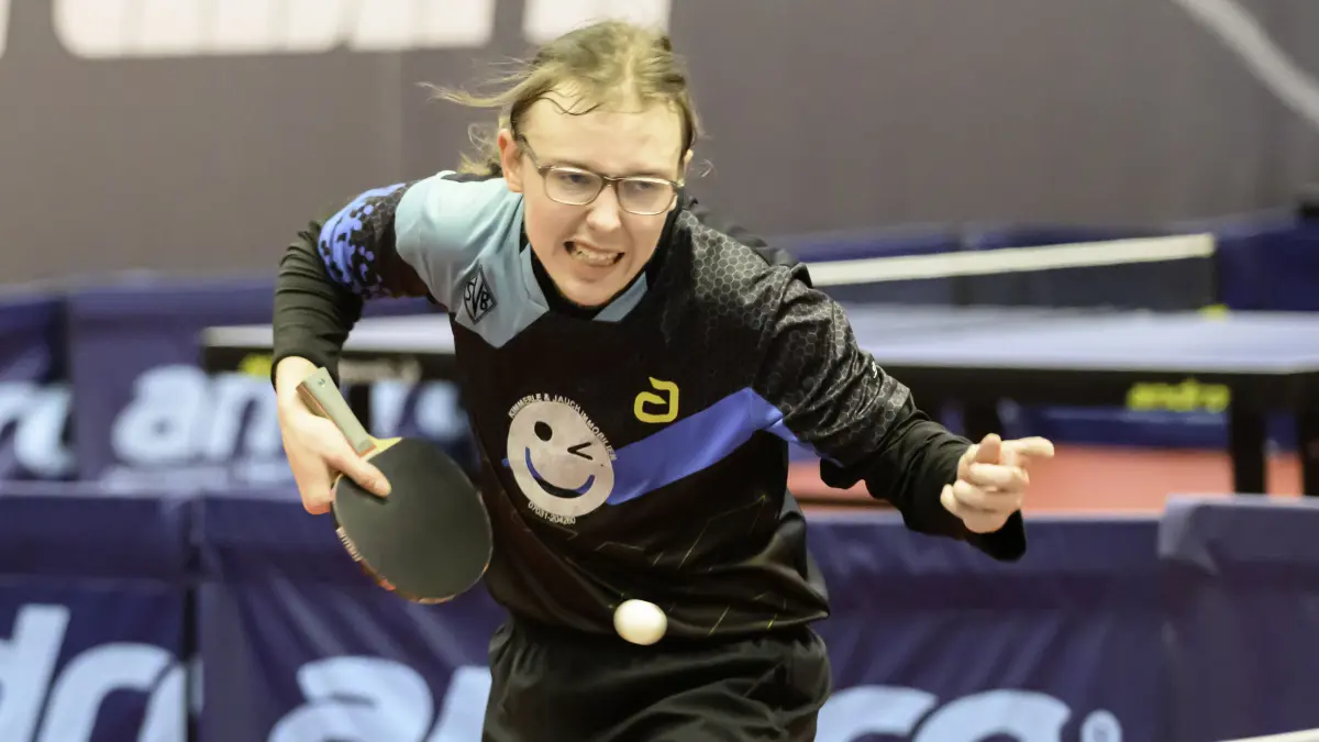 Pascal Timke (SV Boeblingen),
BBKZ, SV Böblingen vs. TSG 1845 Heilbronn, Tischtennis Verbandsoberliga, Saison 2024/2025, 02.03.2025
Eibner-Pressefoto/Andreas Ulmer