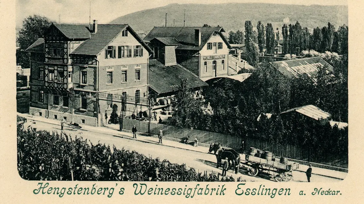 Das Firmengelände in früheren Zeiten: Eine Postkarte von 1924 zeigt das damalige Hengstenberg-Areal.