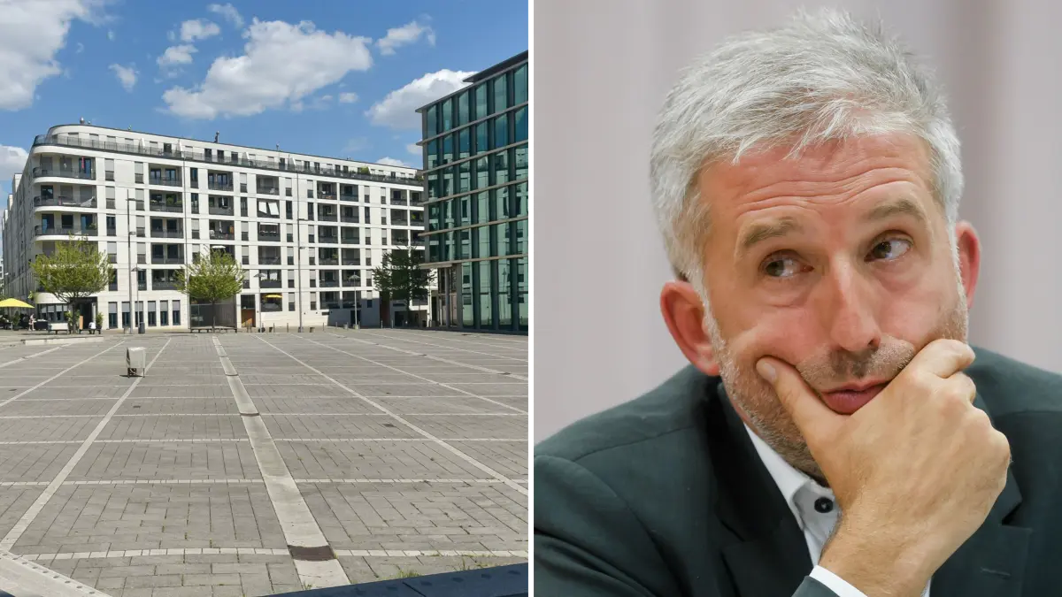 Boris Palmer kann mit Blick auf den fehlenden Hitzeschutz beim Pariser Platz nur den Kopf schütteln.