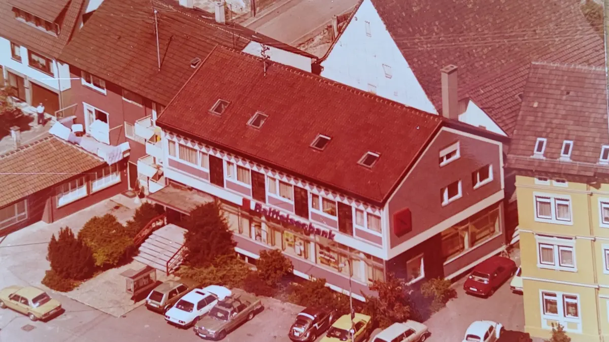 Historische Fotos der Raiffeisenbank Aidflingen