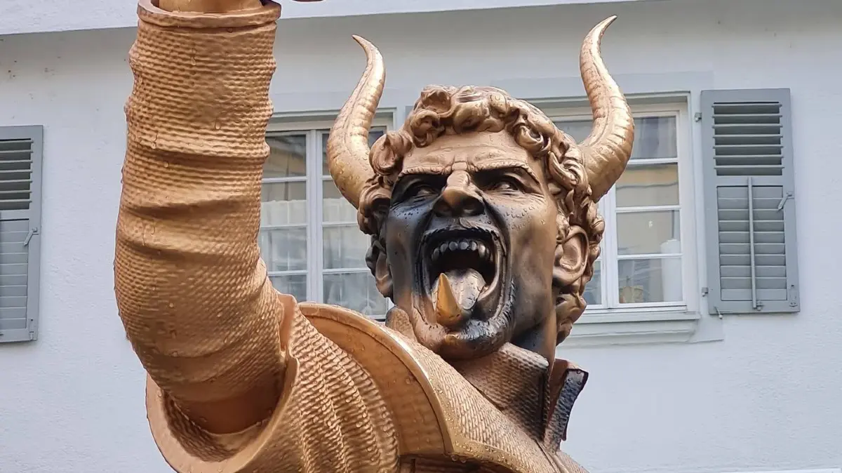 Zwiebelteufel auf dem Rathausplatz Esslingen