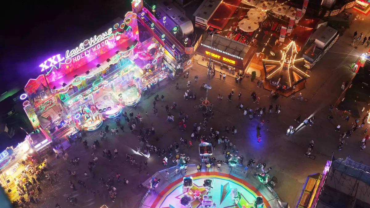 Ein Blick vom Riesenrad