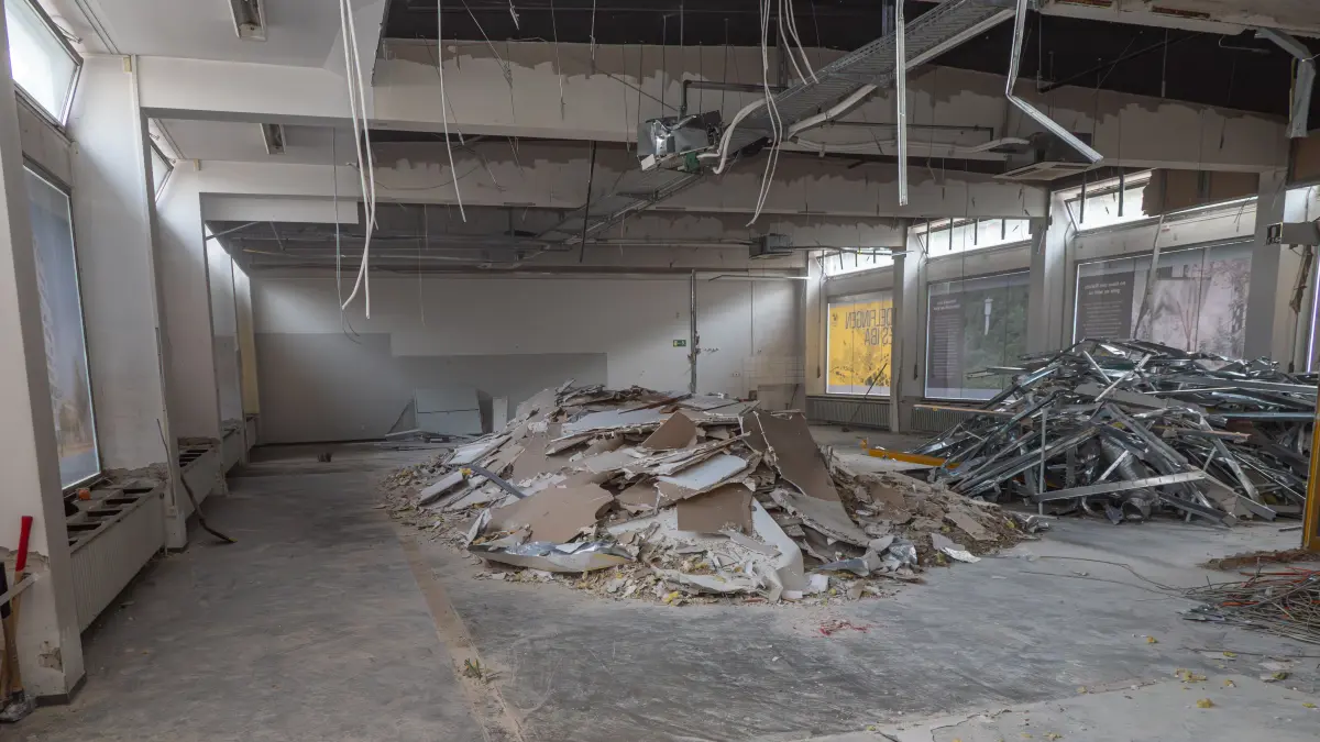 Die Post in Sindelfingen wird abgerissen. Ein letzter Blick in die Innenräume.