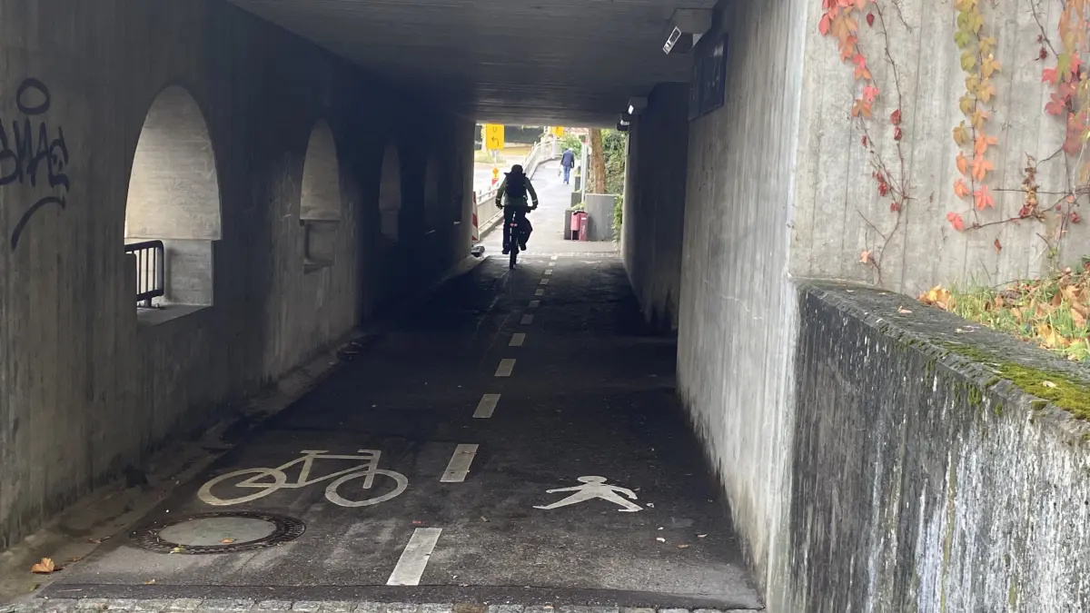 Bahnunterführung für Fußgänger und Radfahrer in Salach, soll hübscher werden.
