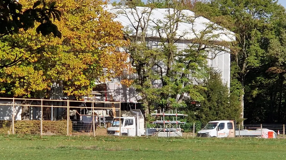 Die Dienstvilla des Ministerpräsidenten von Baden-Württemberg wird zurzeit umgebaut.