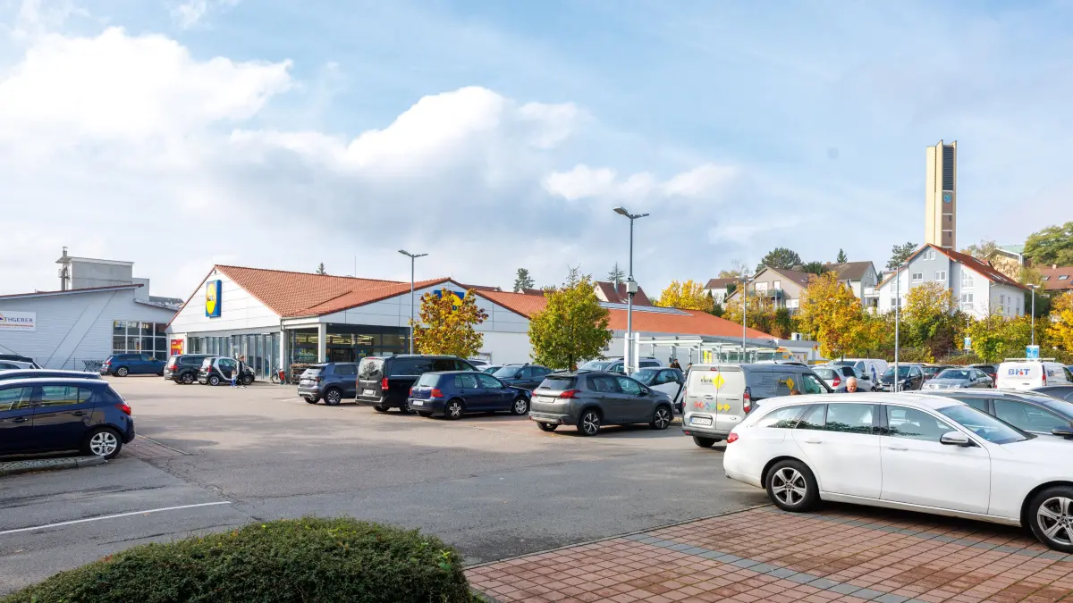 Leonbergerstraße: Sindelfingen, Pressegespräch zur Neugestaltung des Lidl-Areals in der Leonberger Straße