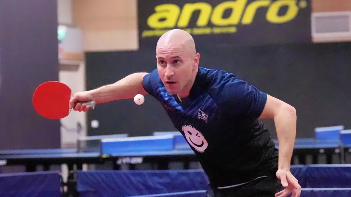 Andrev Schönhaar (SVB)
SV Böblingen - SV Sillenbuch. Böblingen, Baden-Württemberg, Deutschland, 11.10.2026. Tischtennis, Oberliga, Saison 2026/2027, Punktspiel der Herren in der BBG-Arena in Böblingen.