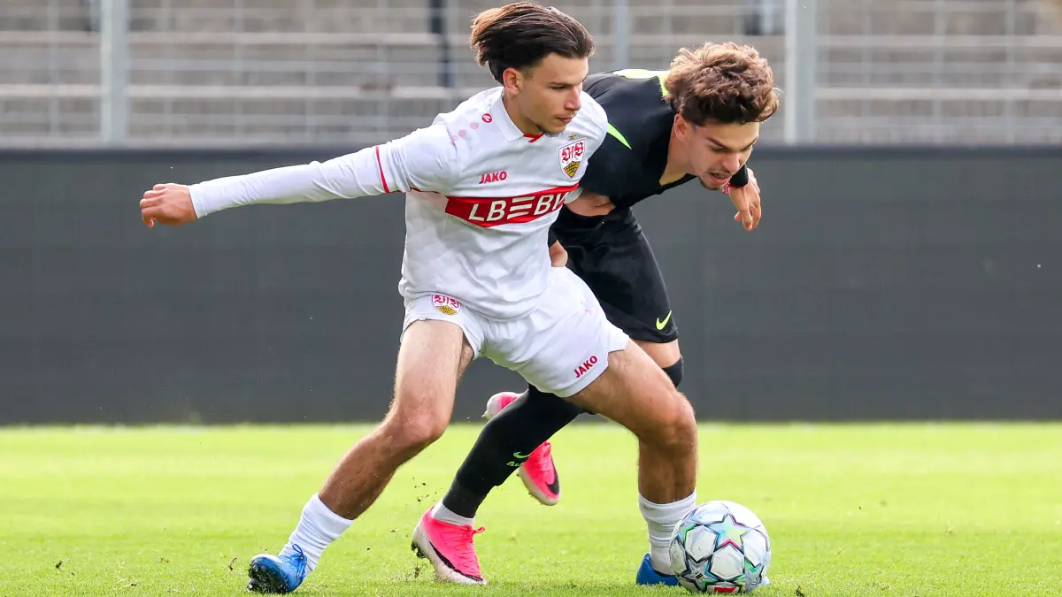 Impressionen vom Youth-League-Spiel der VfB-U19 gegen Atletico Madrid
