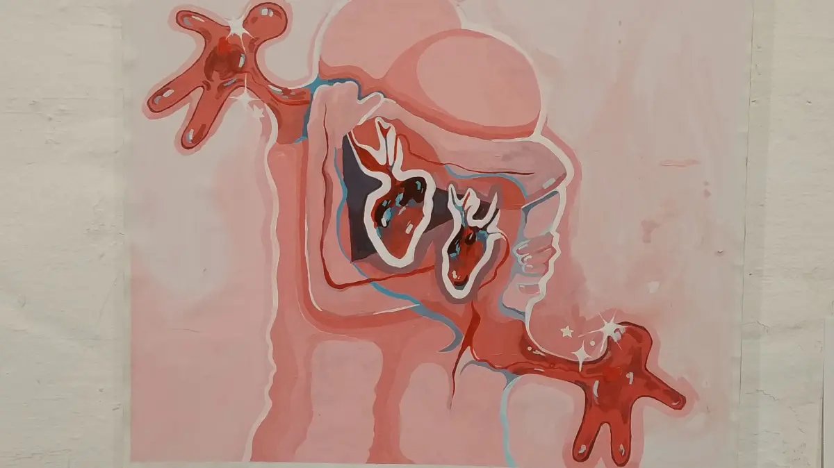 Die Acrylmalerei von Emilie Kovářová wurde prämiert.