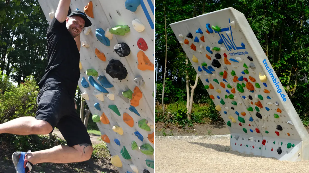 Tim Nemelka ist selbst begeisterter Boulderer - mit seinem Start-up will er die Szene pushen.