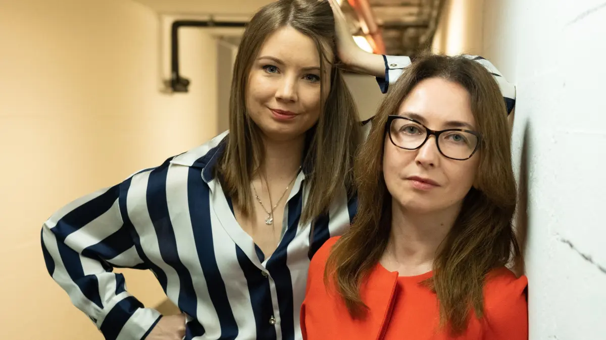 Künstlerische Heimat in Stuttgart: die ukrainischen Dramatikerinnen Maryna Smilianets (links) und Luda Tymoshenko.