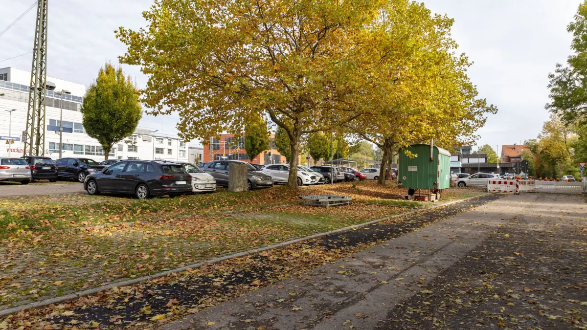 Eislingen P + R Parkplatz geplantes Parkhaus