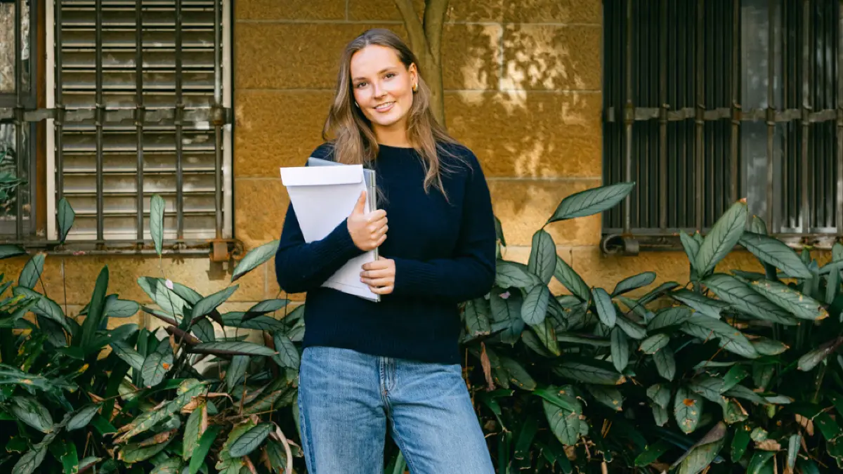 Prinzessin Ingrid Alexandra auf dem Campus der Universität Sydney.