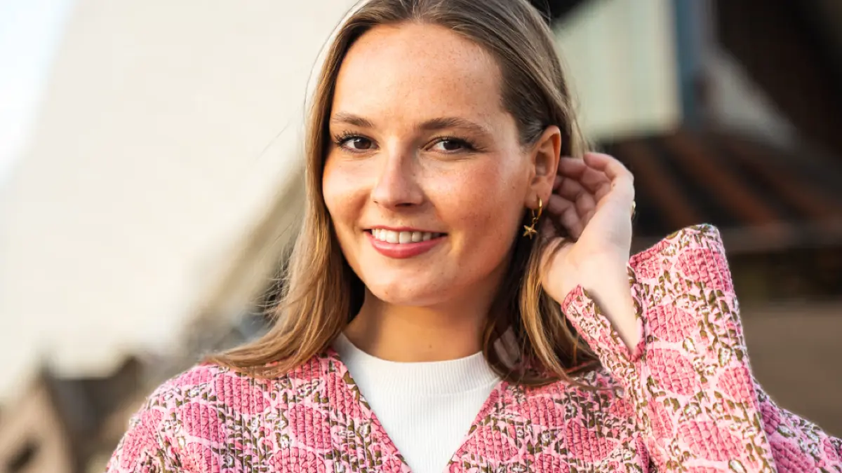 Ingrid Alexandra vor dem Opernhaus in Sydney.