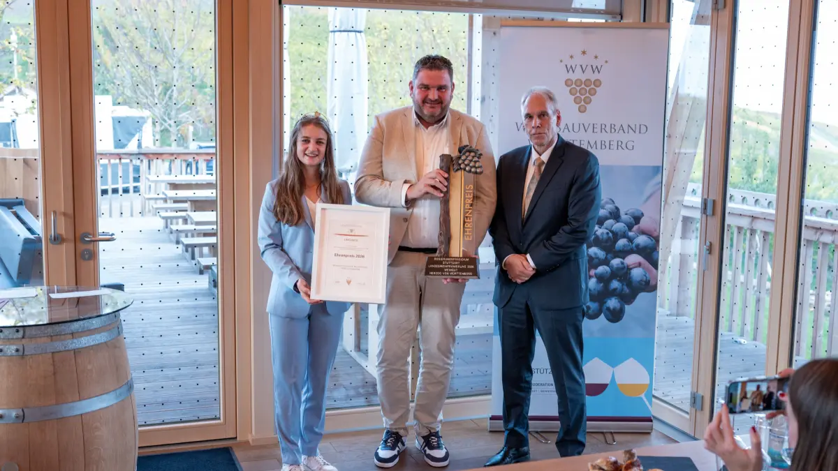 Weingut Herzog von Württemberg erhält Ehrenpreis des Regierungspräsidiums Stuttgart 2026