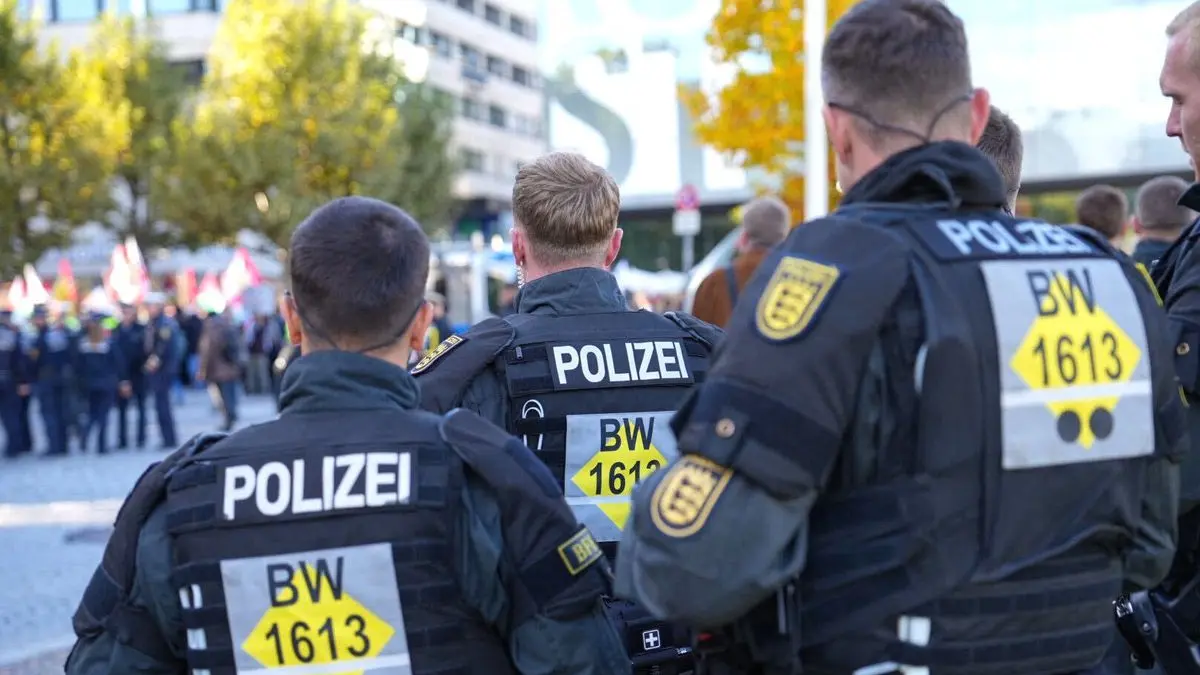 Demonstration in Stuttgart